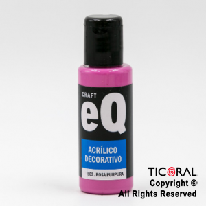 ACRIL.DECOR.EQ 502 ROSA PURPURA 50ML X 6 UNIDADES